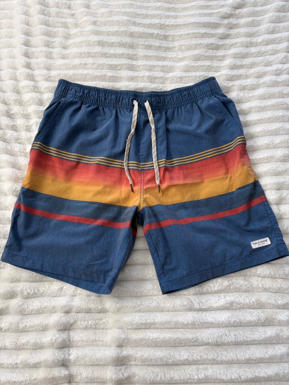 Public Access Men’s Board Shorts Retro Swim Trunks